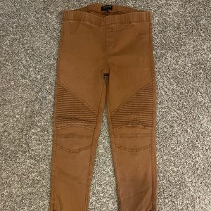 Brown Beulah Moto Leggings